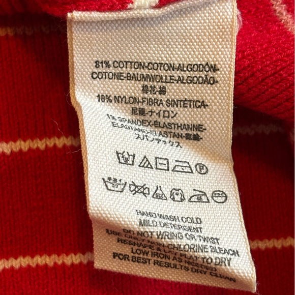 Free People Red Striped Knit Matching set: Sleeveless crop top and skirt, size M - Picture 7 of 9